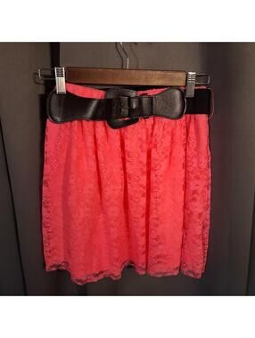Vanity Pink Lace skirt Size S